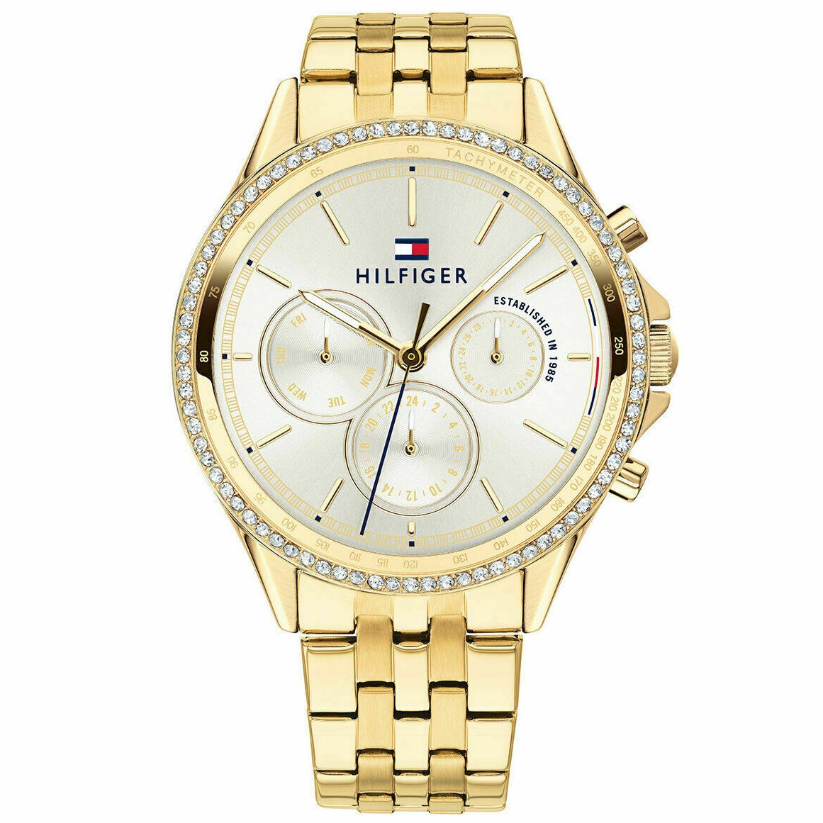 Ladies Gold Diamond Chronograph Tommy Hilfiger Watch 1781977