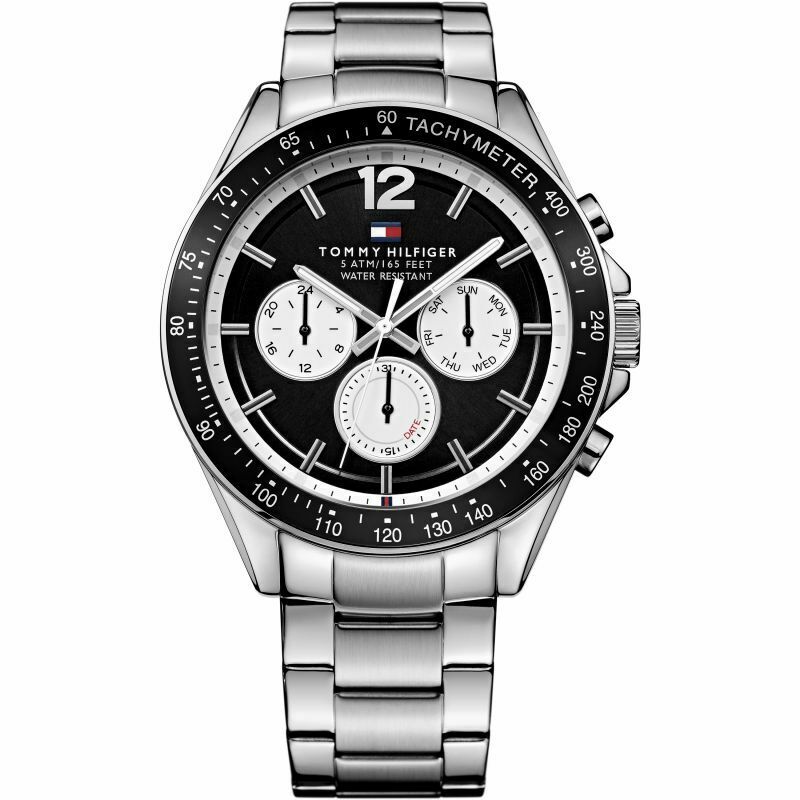 Mens Black Chronograph Tommy Hilfiger Watch 1791120