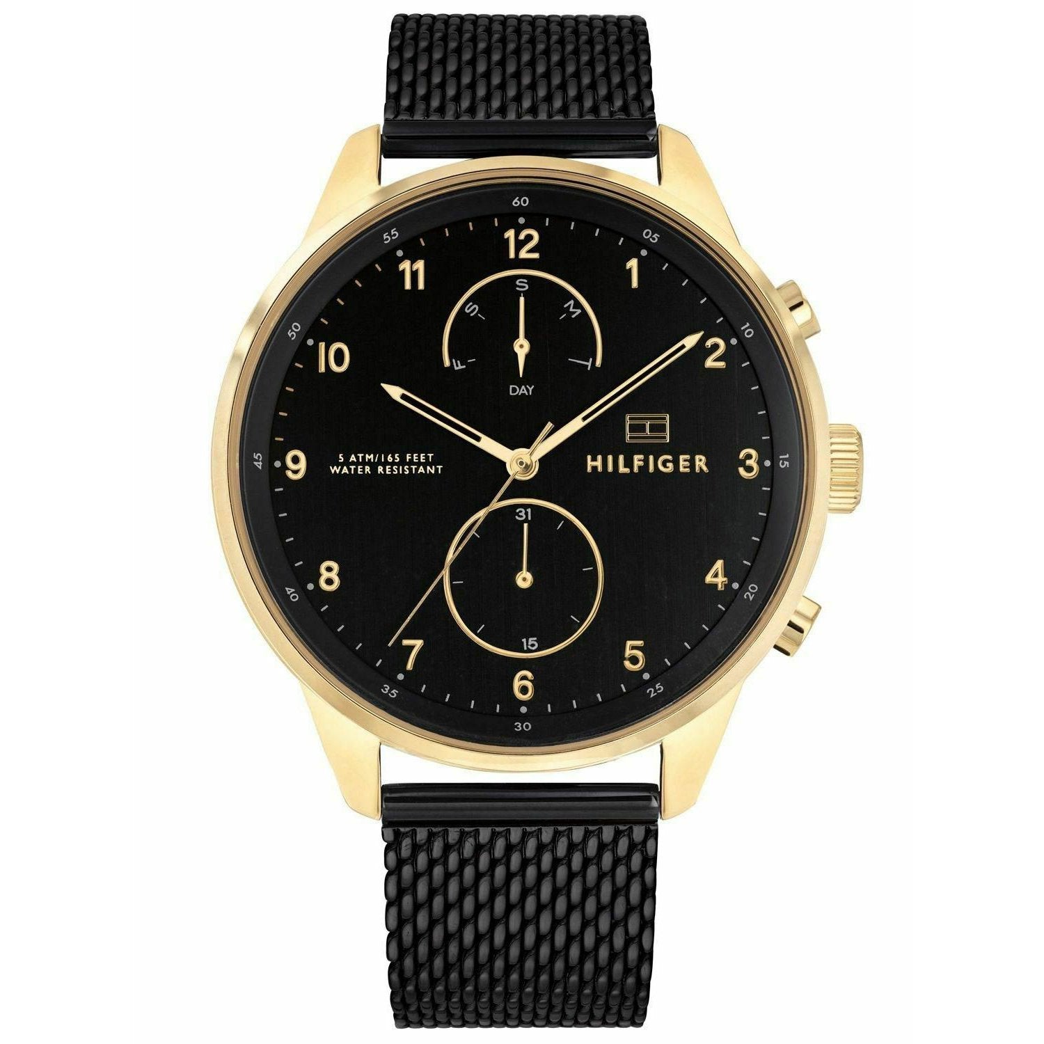 Mens Black Multi Function Tommy Hilfiger Watch 1791580