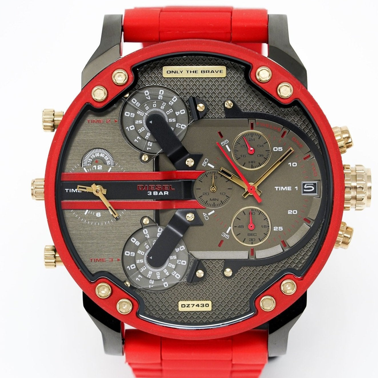 Diesel Men's Chronograph Watch Mr Daddy 2.0 Red DZ7430