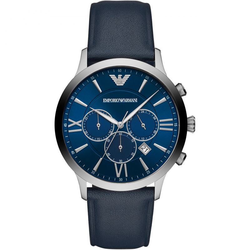 Emporio Armani Men's Chronograph Watch Giovanni Blue AR11226