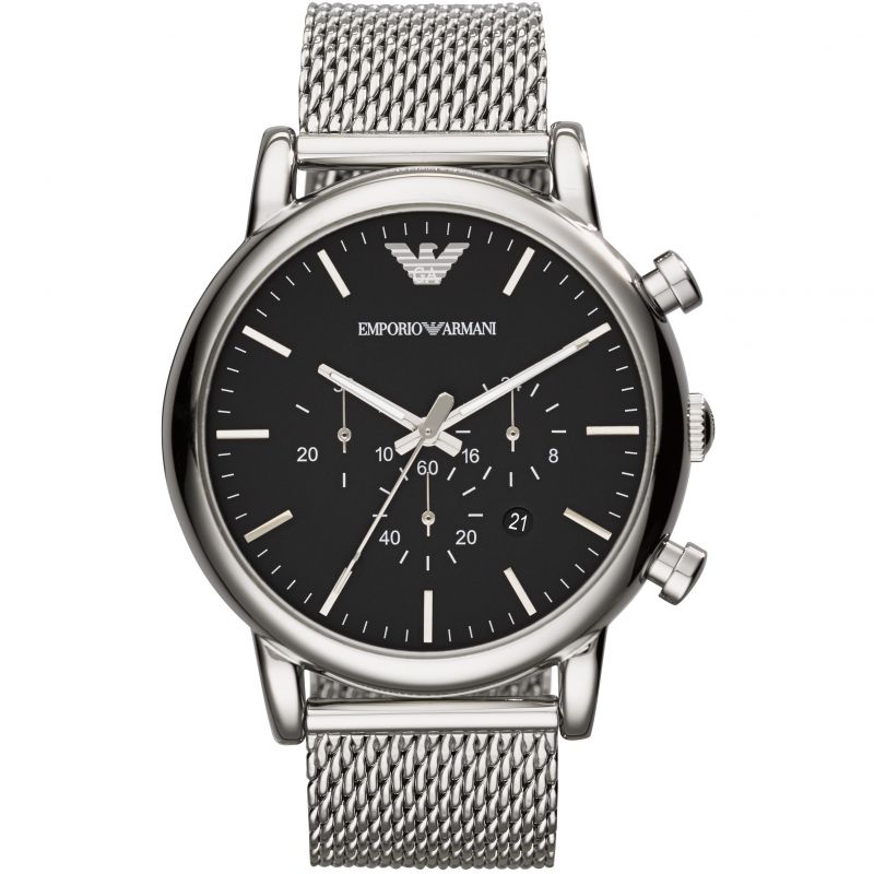 Emporio Armani Men's Luigi Chronograph Watch Mesh AR1808