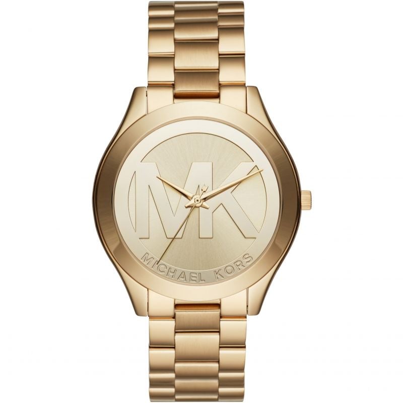 Michael Kors Ladies Watch Slim Runway Gold MK3739