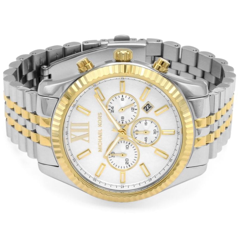 Michael Kors Watch Lexington Chronograph Two Tone MK8344