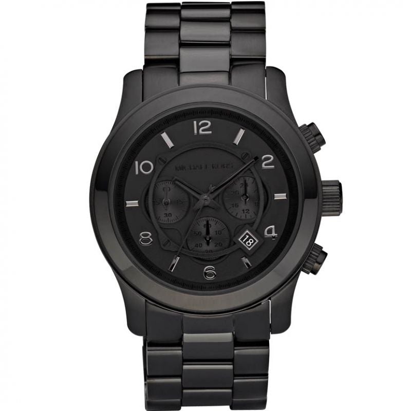 Michael Kors Watch Runway Chronograph Black MK8157